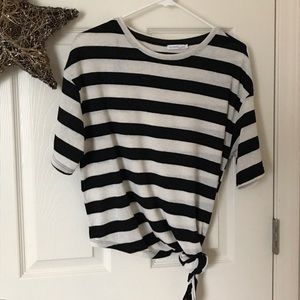 ZARA striped knit top M